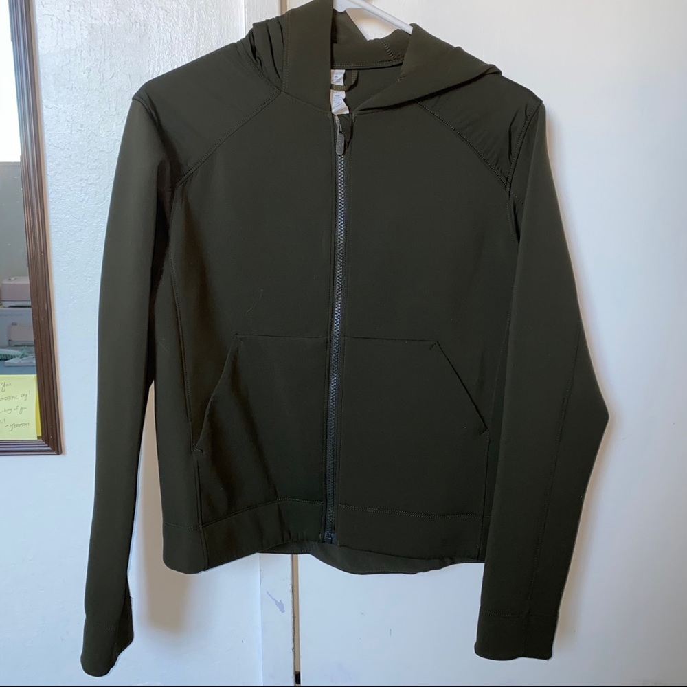 Lululemon dark olive green hoodie